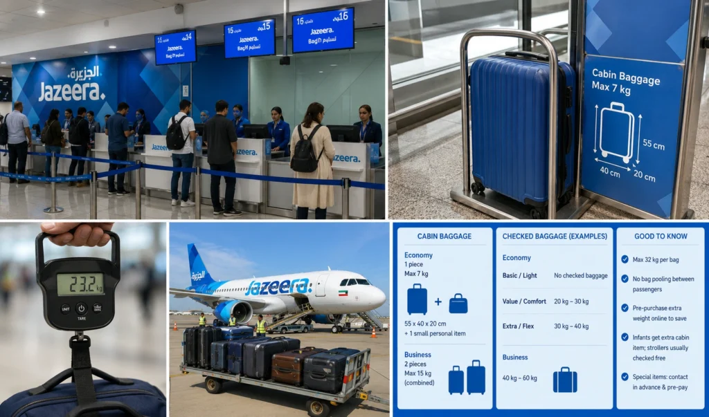 Jazeera Airways Baggage Allowance