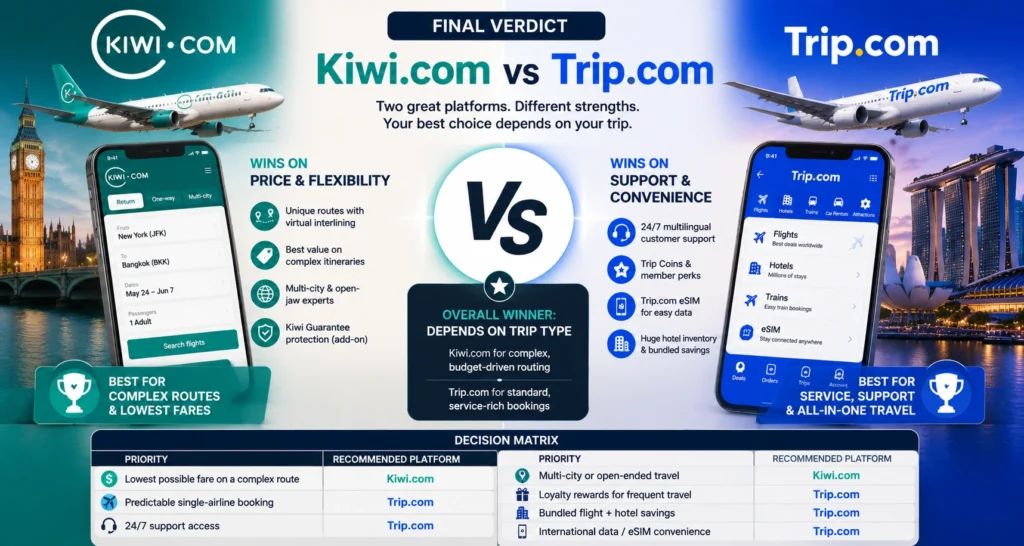 Kiwi.com vs Trip.com