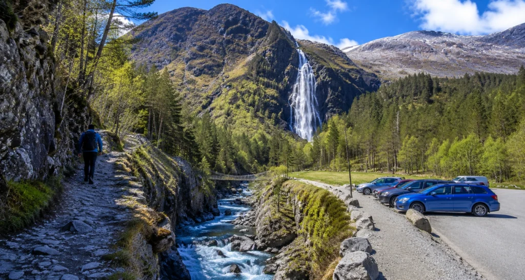Steall Waterfall car park