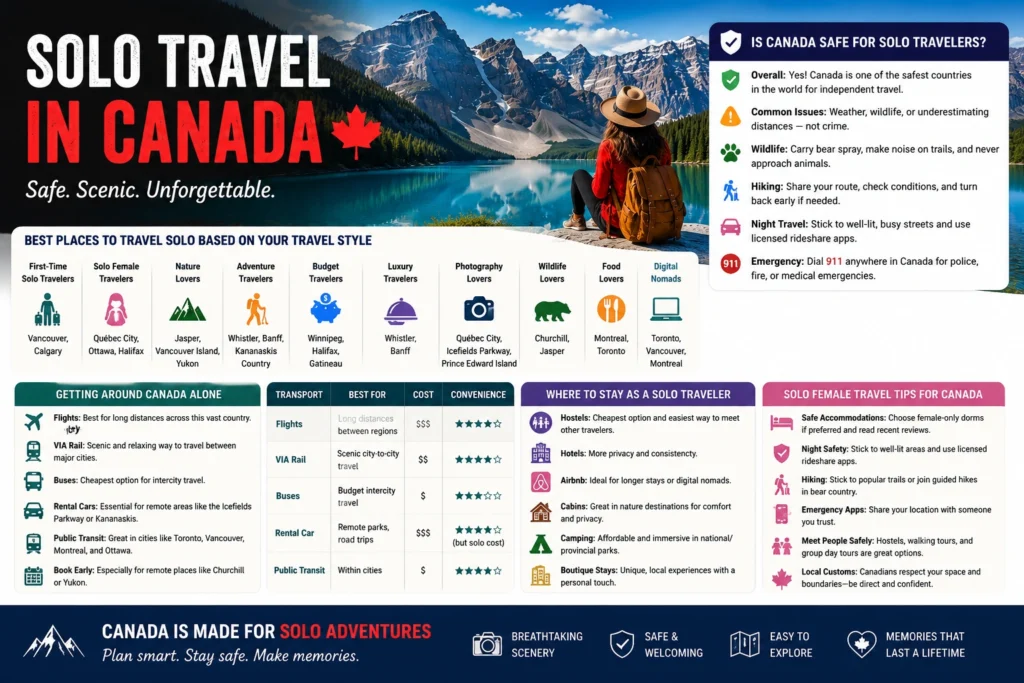travel across Canada without a car