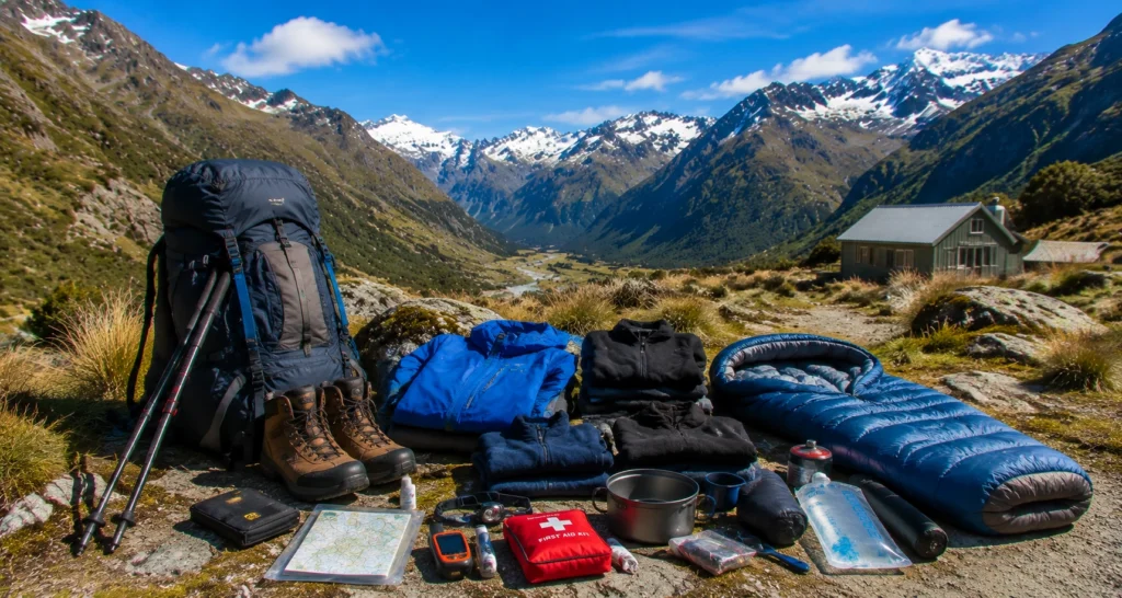 trekking scene