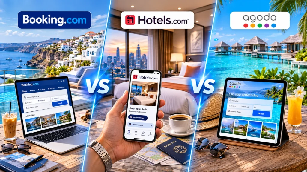 Booking.com vs Hotels.com vs Agoda