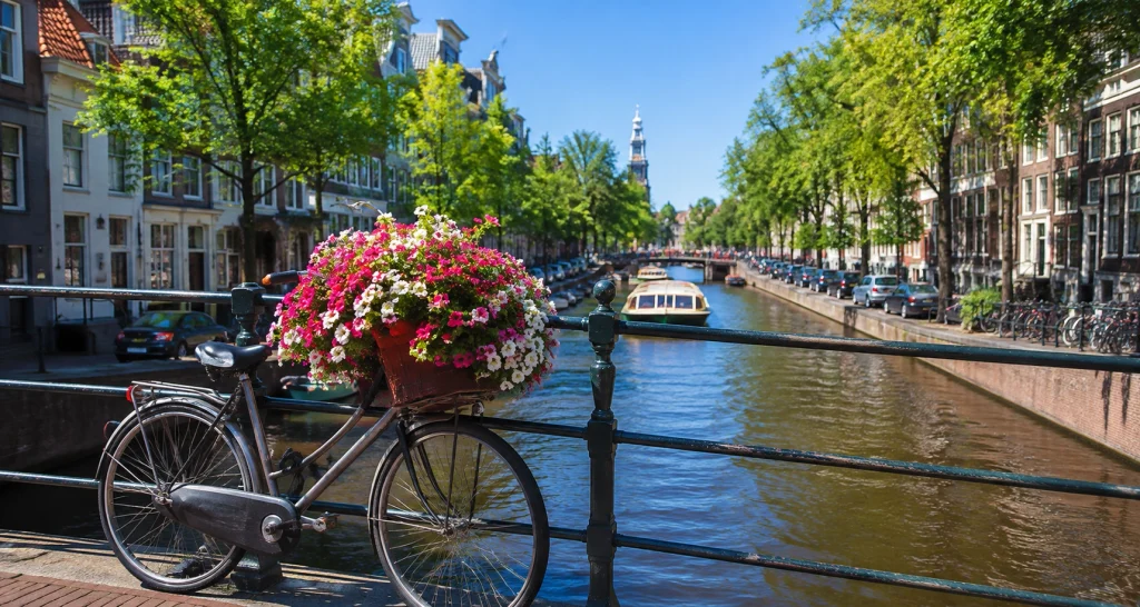 Cycling in Amsterdam