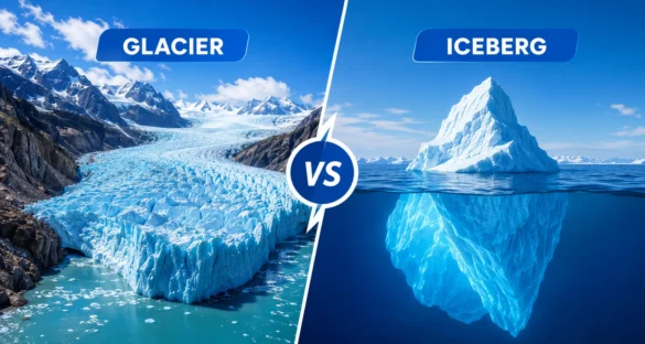 Glacier vs Iceberg