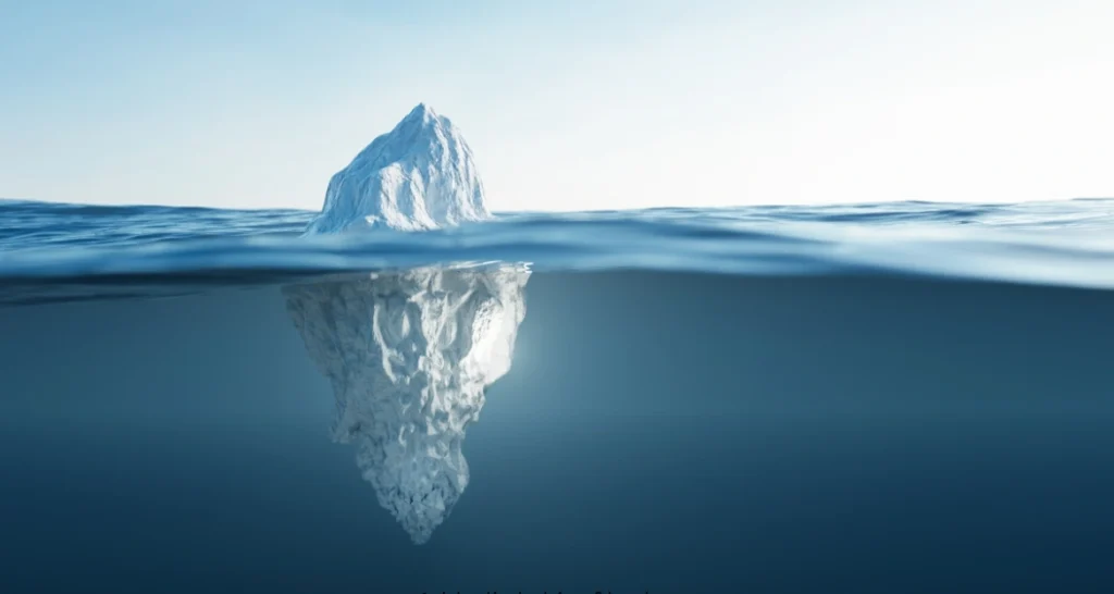 Iceberg Is Underwater