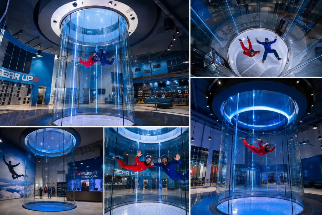 Indoor skydiving  