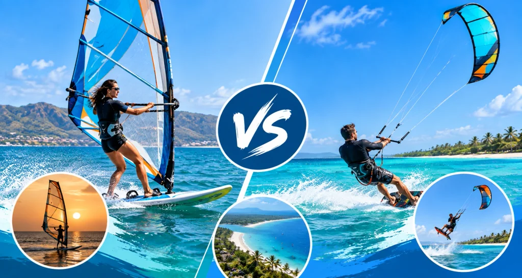 Windsurfing vs Kitesurfing