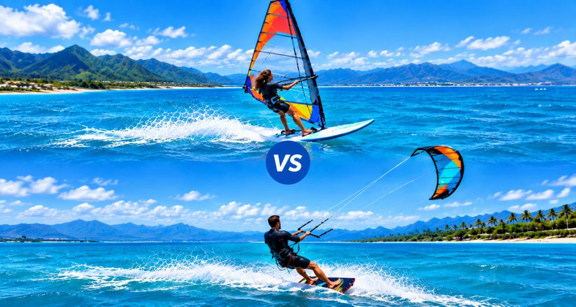 Windsurfing vs Kitesurfing
