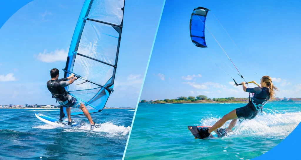 Windsurfing vs Kitesurfing