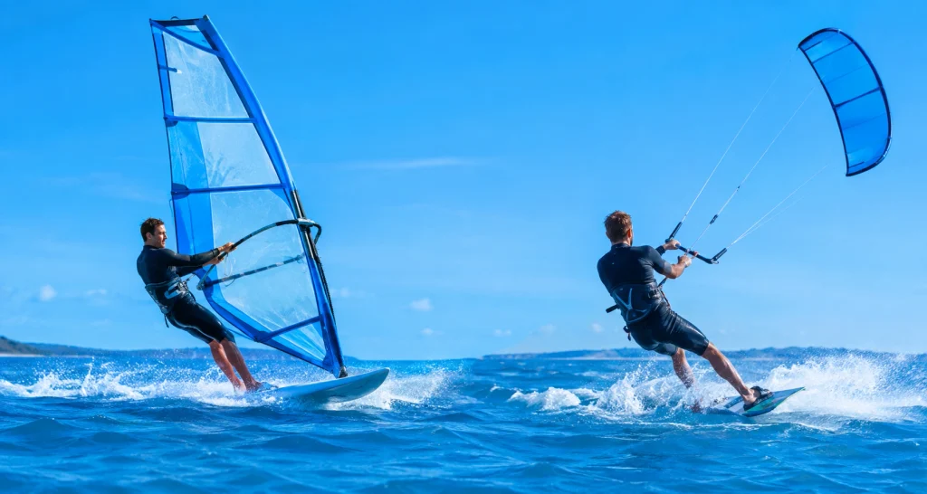 Windsurfing vs Kitesurfing